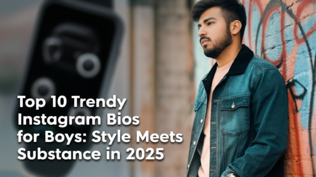 Top 10 Trendy Instagram Bios for Boys: Style Meets Substance in 2025